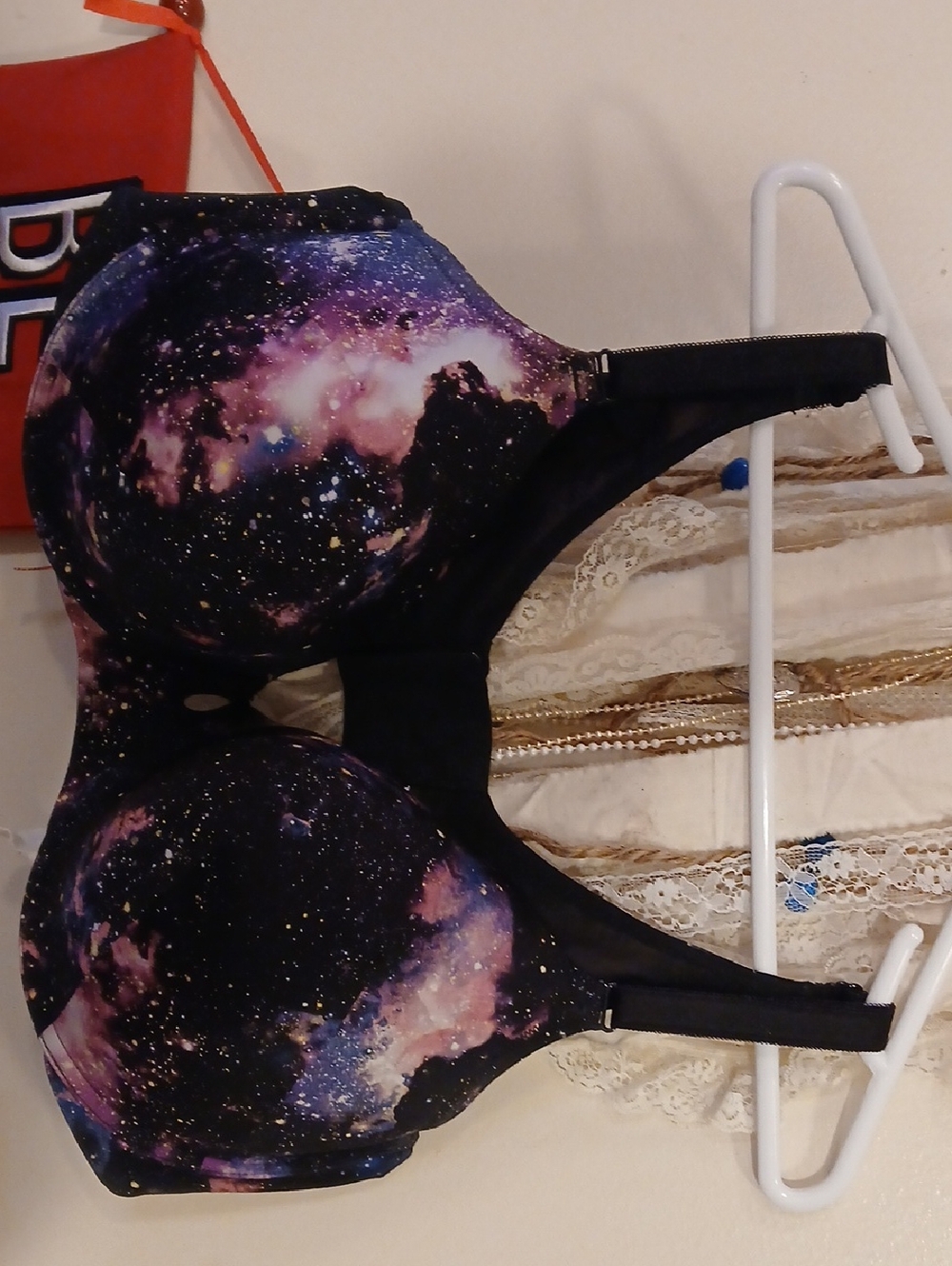 TORRID Galaxy Print Underwire Bra - Black & Purple